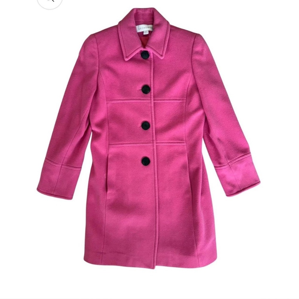 Liz Claiborne Pink Pea Coat